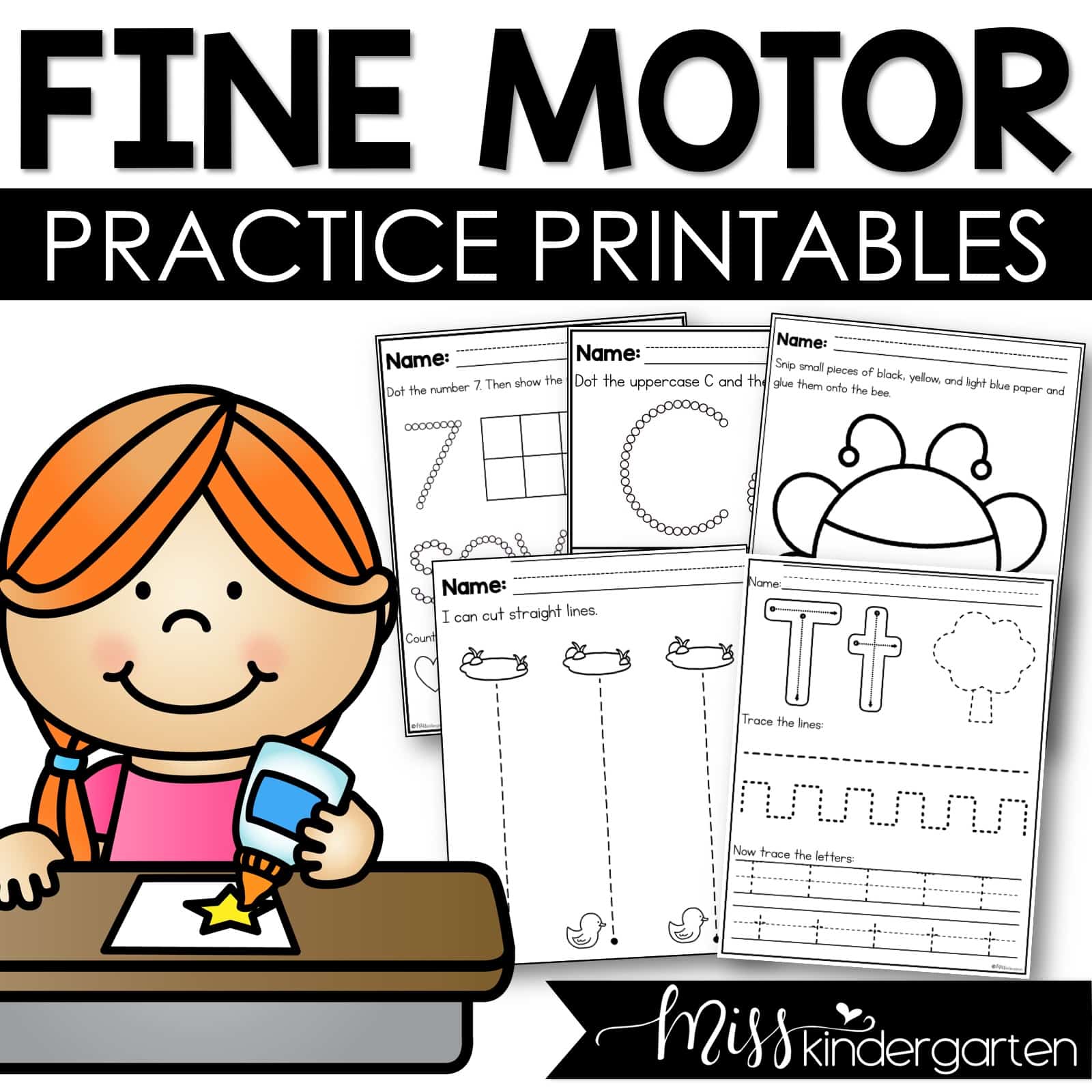 Scissor Skills & Cutting Practice: 7 Free Printables - Literacy Learn