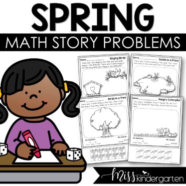 Spring Math Story Problems Addition and Subtraction
