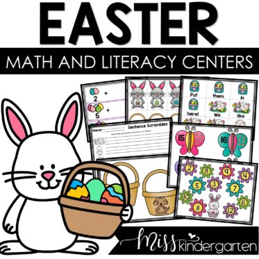 Easter Hands-On Math and Literacy Centers
