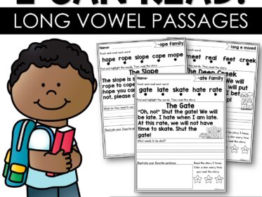 Reading Fluency Passages Long Vowel Words