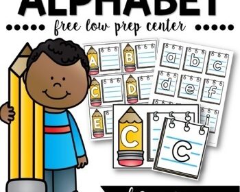 FREE Alphabet Low Prep Center | Letter Match Activity