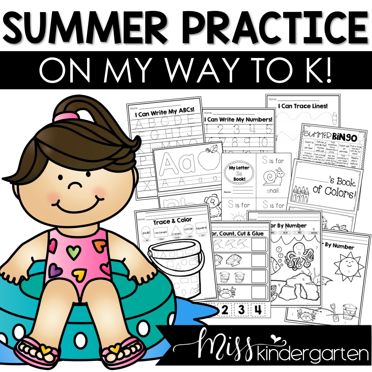 Kindergarten Readiness Summer Packet Prek And Preschool Review Miss Kindergarten