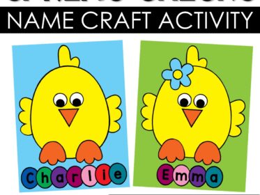 Spring Chick Craft and Name Activity
