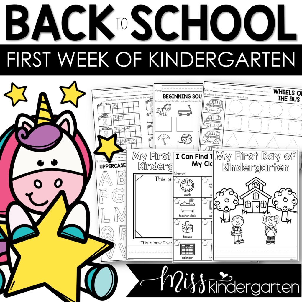 What To Practice During the First Week of Kindergarten - Miss Kindergarten