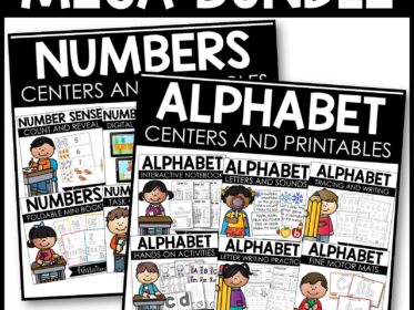Alphabet Practice and Number Sense Activities Kindergarten Math MEGA Bundle