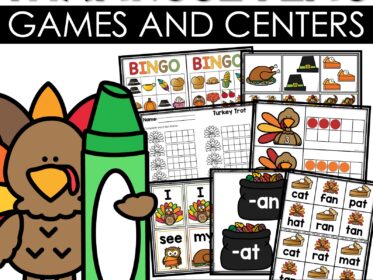 Thanksgiving Hands-On Math and Literacy Centers