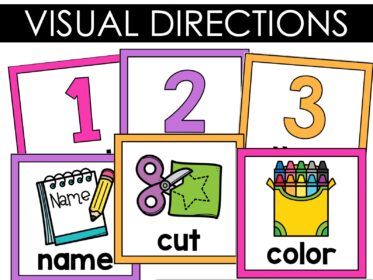 Picture Directions Visual Cue Cards