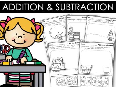 Math Story Problems Seasonal Addition and Subtraction Pack