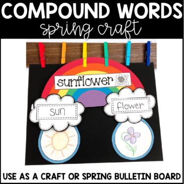 Compound Words Rainbow Craft - Miss Kindergarten