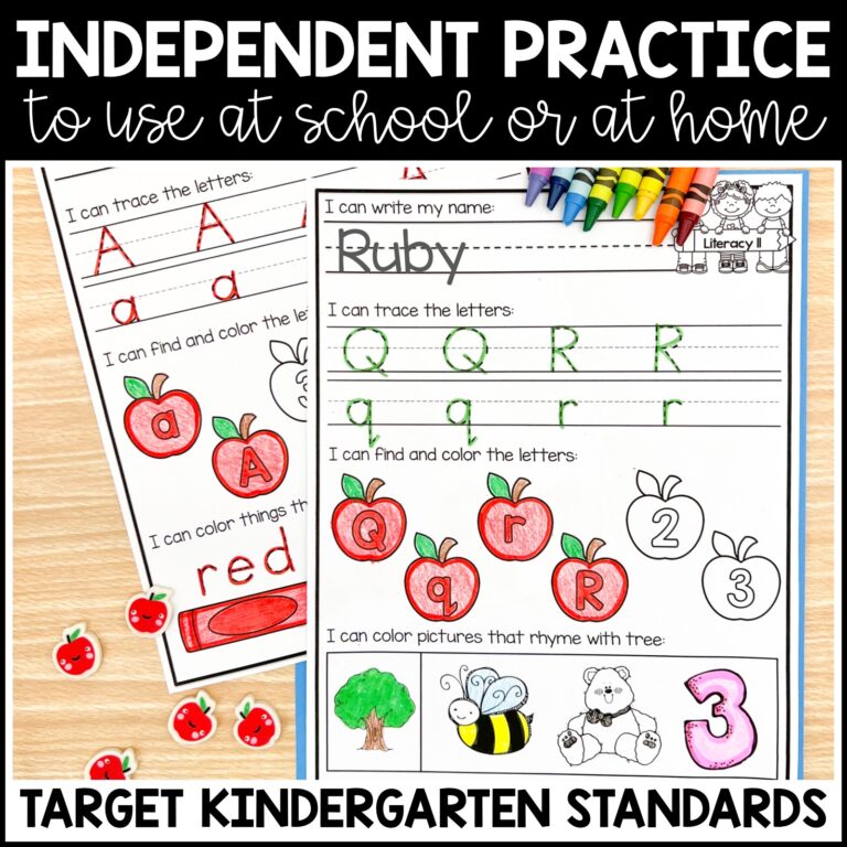 Kindergarten Morning Work Year Long Bundle - Miss Kindergarten