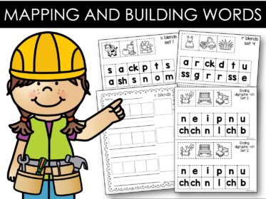 Word Mapping Blends and Digraphs Words Worksheets Science of Reading