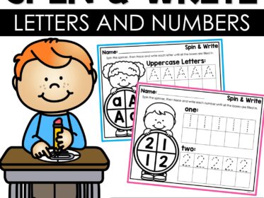 FREE Spin and Write Alphabet Formation and Number Writing Practice