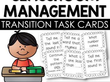 Classroom Management Transition Task Cards