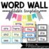 Editable Word Wall Templates