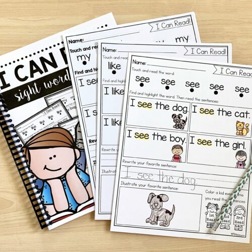 I Can Read Sight Word Fluency Kindergarten Worksheets I Can Read Sight Word Fluency Kindergarten Worksheets