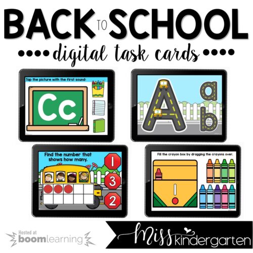 Back to School Boom Cards™ for Distance Learning