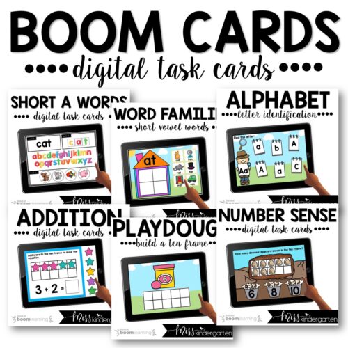 Boom Cards™ Distance Learning | Math & Literacy Task Cards Bundle