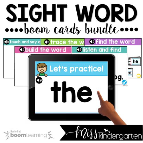 Sight Words Boom Cards™ First 100 Words Bundle