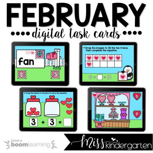 February Boom Cards™ For Kindergarten