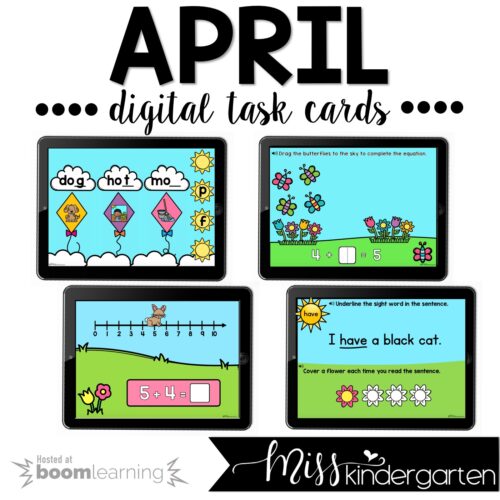 Spring Boom Cards™ for Kindergarten