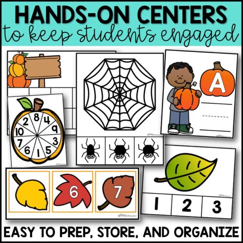 October Low Prep Kindergarten Centers Math and Literacy Centers October Low Prep Kindergarten Centers Math and Literacy Centers