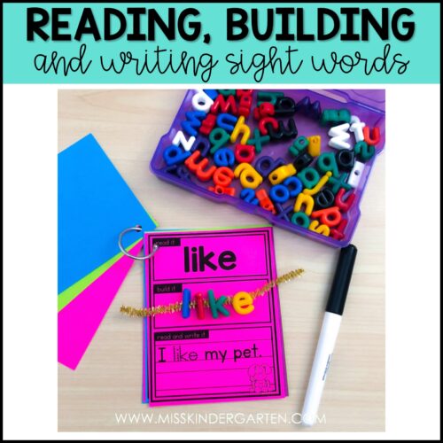 Kindergarten Sight Words Centers Kindergarten Sight Words Centers