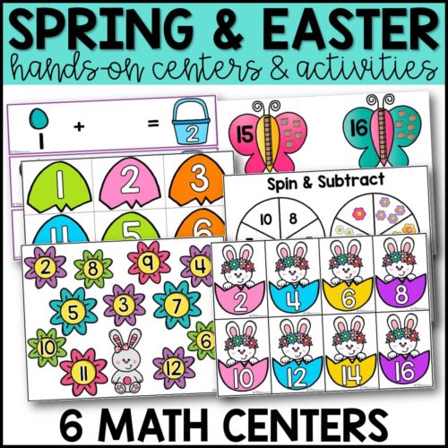 Easter Hands-On Math and Literacy Centers Easter Hands-On Math and Literacy Centers