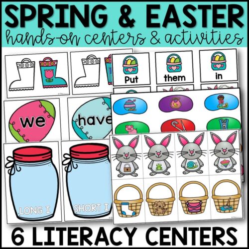 Easter Hands-On Math and Literacy Centers Easter Hands-On Math and Literacy Centers
