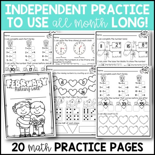 February Morning Work First Grade February Morning Work First Grade