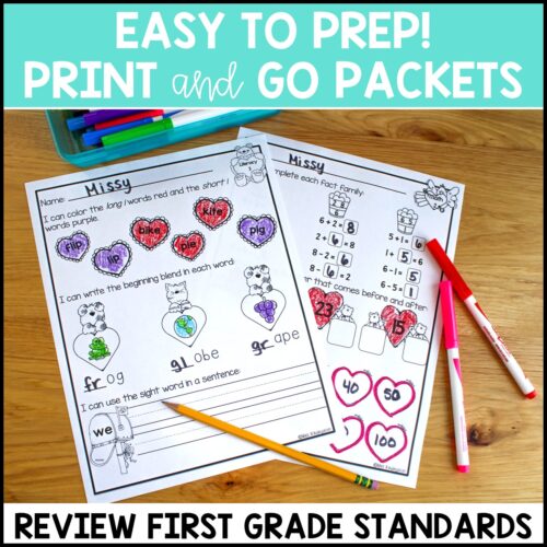 February Morning Work First Grade February Morning Work First Grade