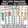 May Kindergarten Centers Write and Wipe Activities & Sensory Bins