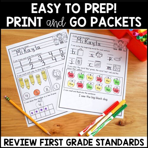 September Morning Work First Grade September Morning Work First Grade