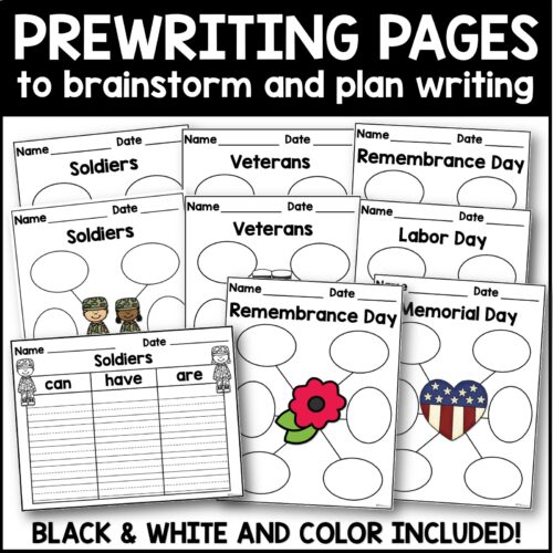 Veterans Day Craft and Writing Templates Veterans Day Craft and Writing Templates