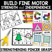 Fine Motor Centers Kindergarten Task Cards Activities - Miss Kindergarten