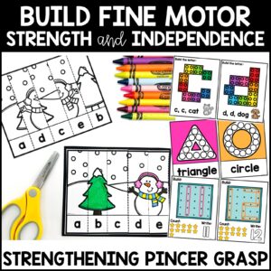 Fine Motor Centers Kindergarten Task Cards Activities - Miss Kindergarten