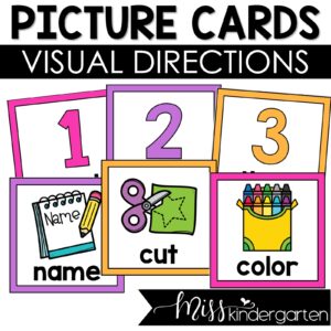 Picture Directions Visual Cue Cards