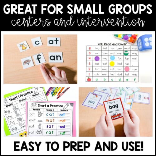 Phonics Reading Intervention Short Vowel CVC Words Games & Worksheets Phonics Reading Intervention Short Vowel CVC Words Games & Worksheets