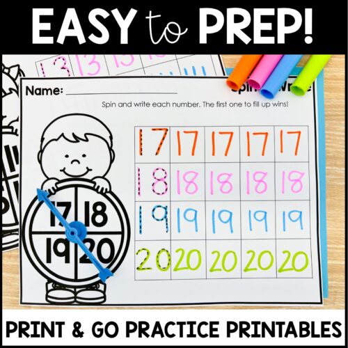 FREE Spin and Write Alphabet Formation and Number Writing Practice ...