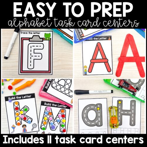 Alphabet Task Cards Centers and Activities Alphabet Task Cards Centers and Activities