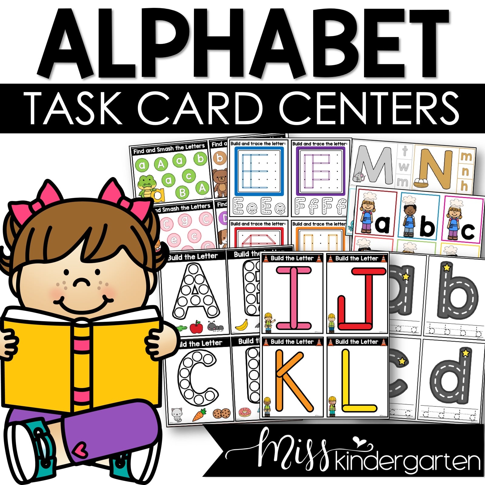 Alphabet Task Cards Centers and Activities