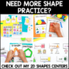 2D and 3D Shapes Worksheets Freebie