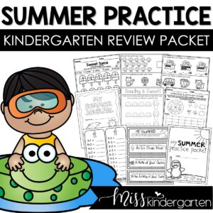 Kindergarten Summer Review Packet | Summer Practice of Kindergarten Skills